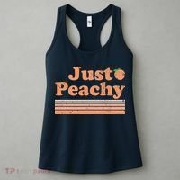 Retro Just Peachy Summer Fun Beach Life Women's Tank Top thumb 3