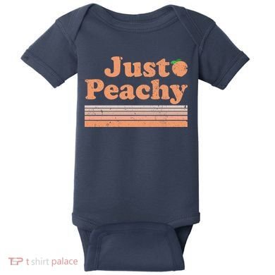 Retro Just Peachy Summer Fun Beach Life Baby Bodysuit