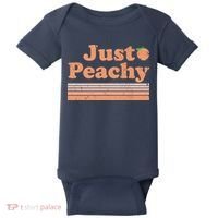 Retro Just Peachy Summer Fun Beach Life Baby Bodysuit thumb 0