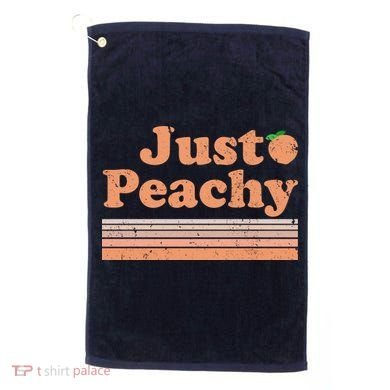 Retro Just Peachy Summer Fun Beach Life Golf Towel