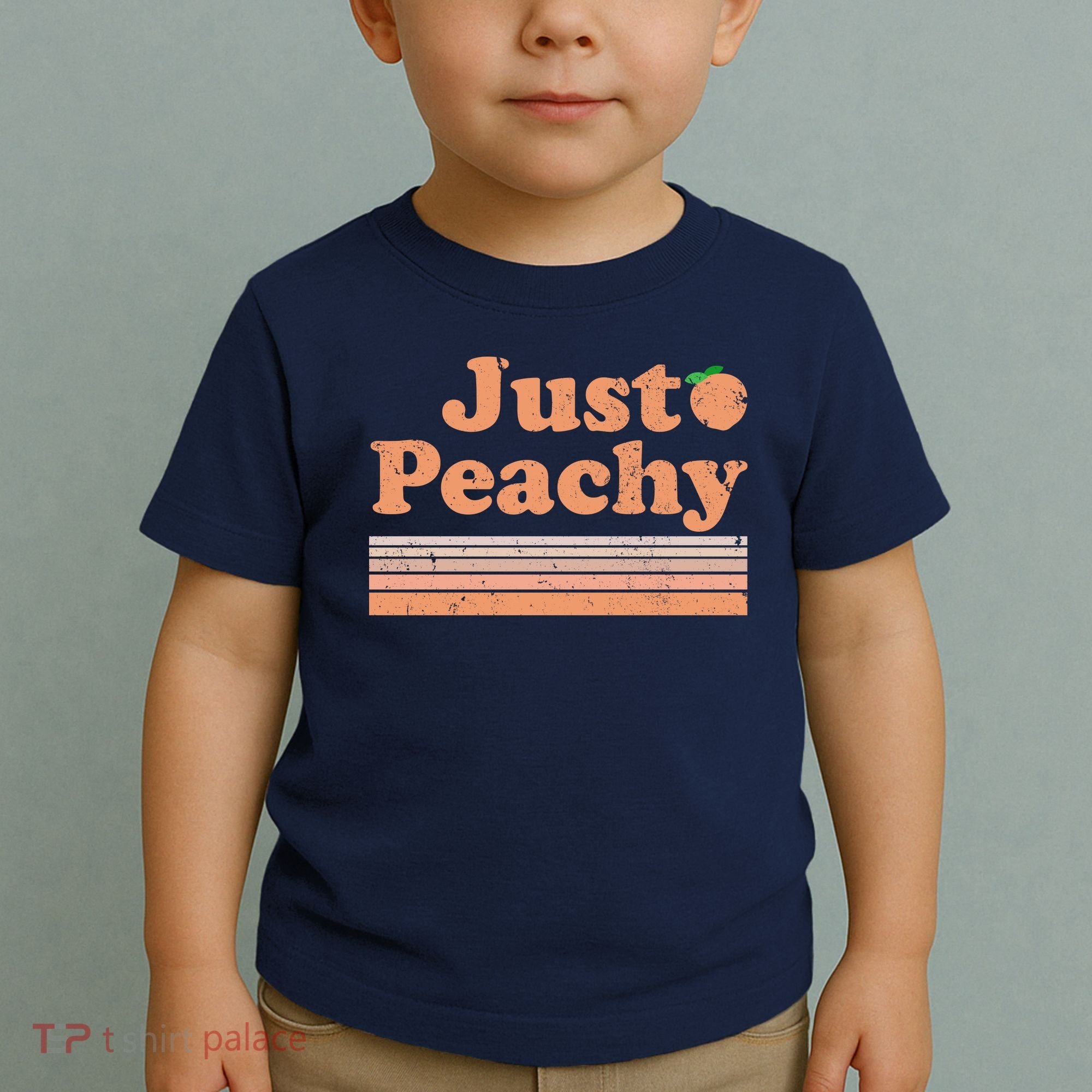 Retro Just Peachy Summer Fun Beach Life Toddler T-Shirt
