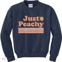 Retro Just Peachy Summer Fun Beach Life Kids Sweatshirt thumb 0