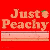 Retro Just Peachy Summer Fun Beach Life Santa Hat thumb 1