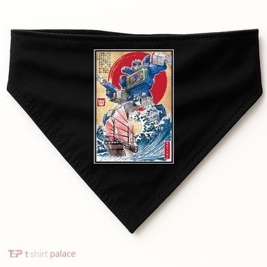 Retro Japanese Robot Soundwave Art USA-Made Doggie Bandana