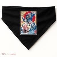 Retro Japanese Robot Soundwave Art USA-Made Doggie Bandana thumb 0