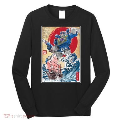Retro Japanese Robot Soundwave Art Long Sleeve Shirt
