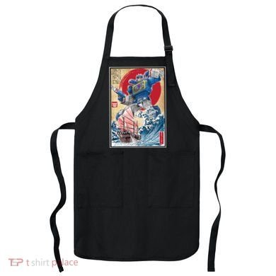 Retro Japanese Robot Soundwave Art Apron