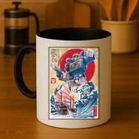 Retro Japanese Robot Soundwave Art Coffee Mug thumb 4