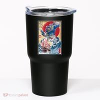 Retro Japanese Robot Soundwave Art Tumbler thumb 0