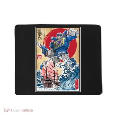 Retro Japanese Robot Soundwave Art Mousepad