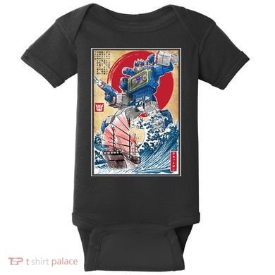 Retro Japanese Robot Soundwave Art Baby Bodysuit
