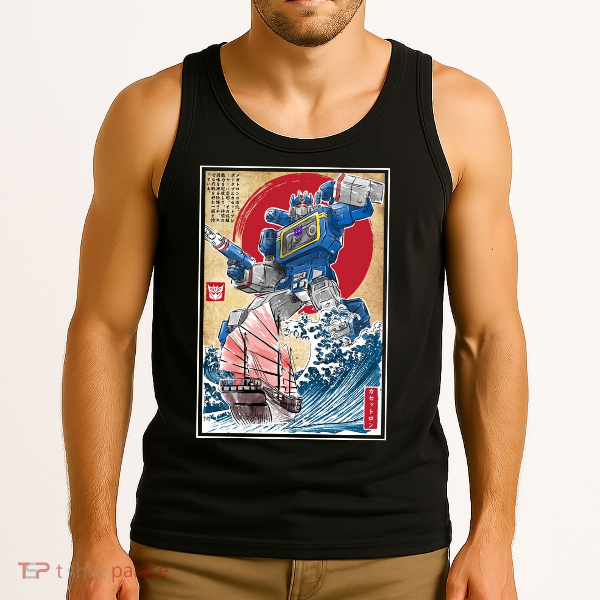 Retro Japanese Robot Soundwave Art Tank Top