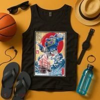 Retro Japanese Robot Soundwave Art Tank Top thumb 4