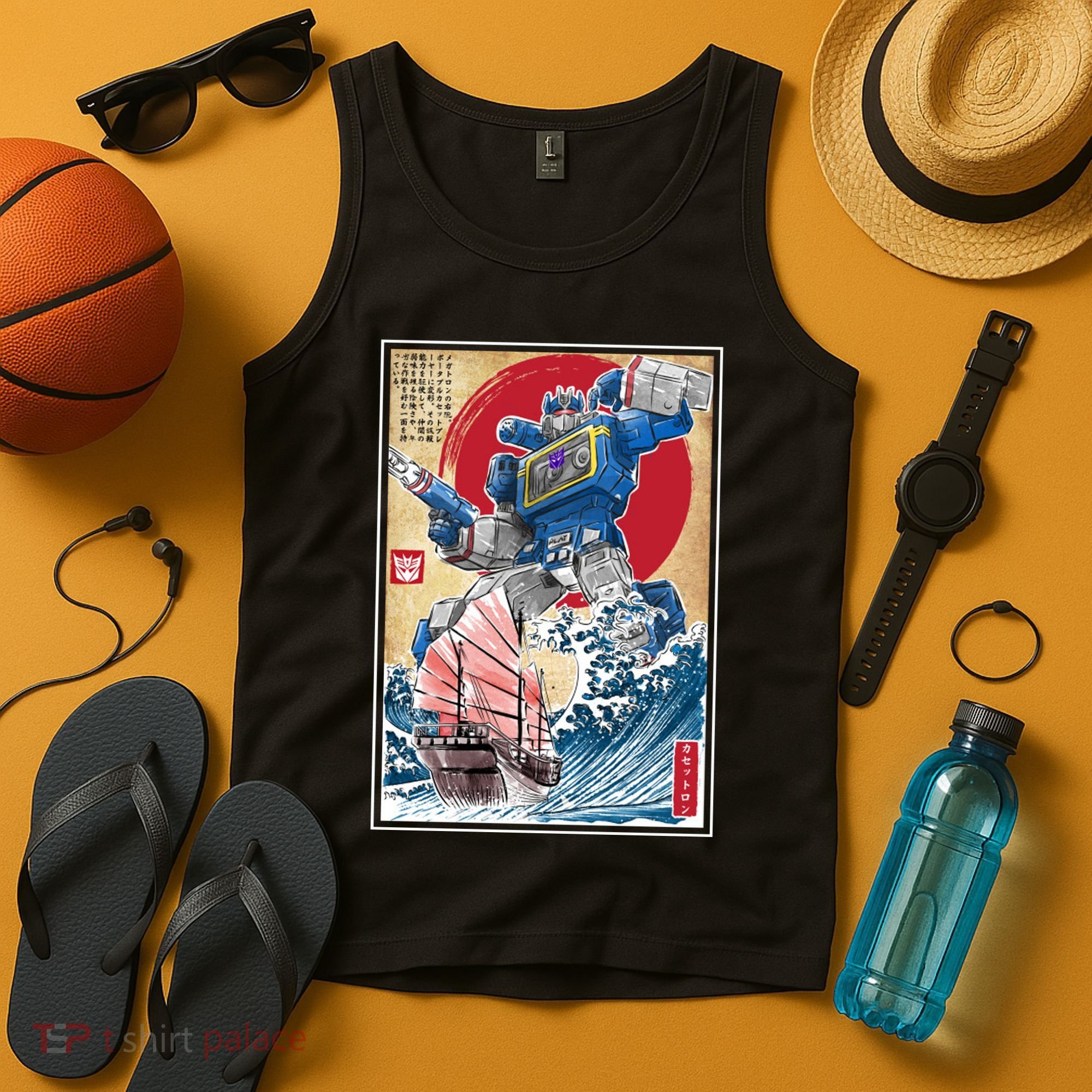 Retro Japanese Robot Soundwave Art Tank Top