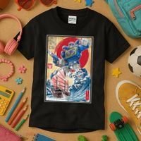 Retro Japanese Robot Soundwave Art Kids T-Shirt thumb 3