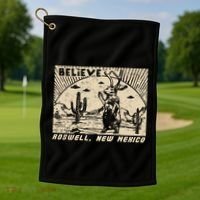Roswell Jackalope Golf Towel thumb 1
