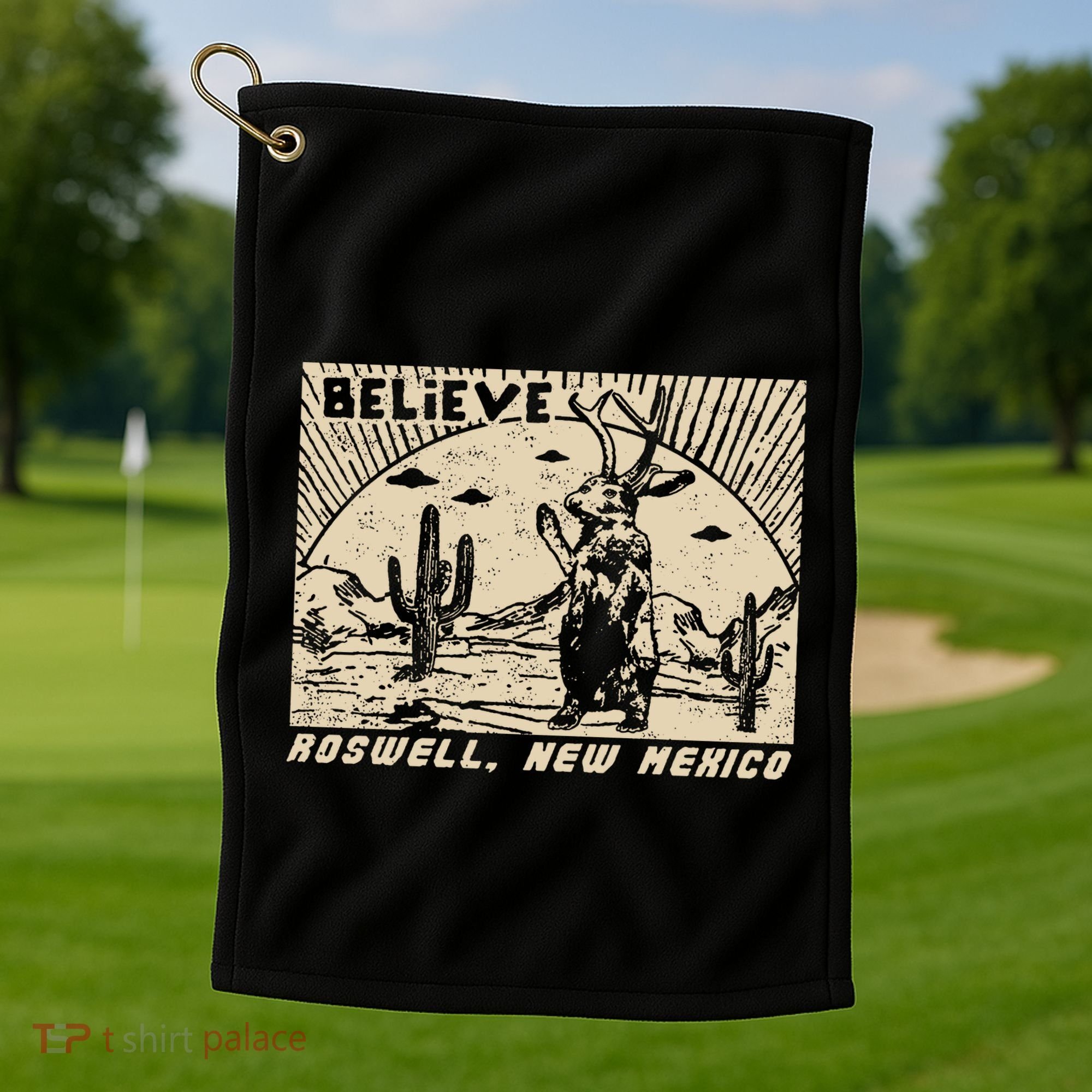Roswell Jackalope Golf Towel