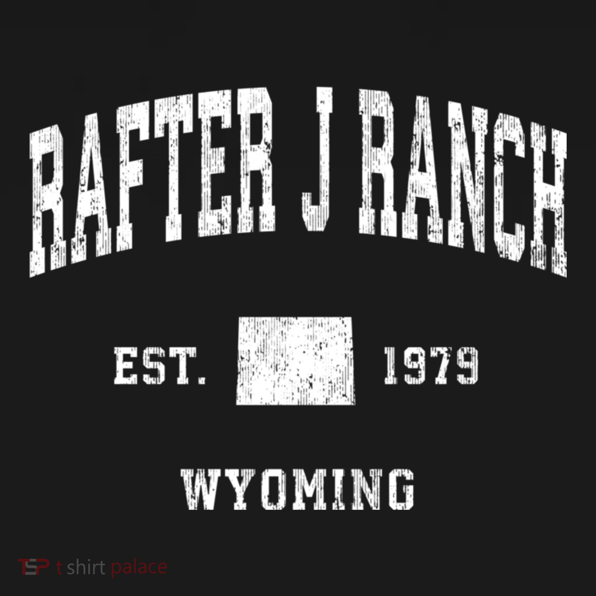 Rafter J Ranch Wyoming Wy Vintage Athletic Sports T-Shirt