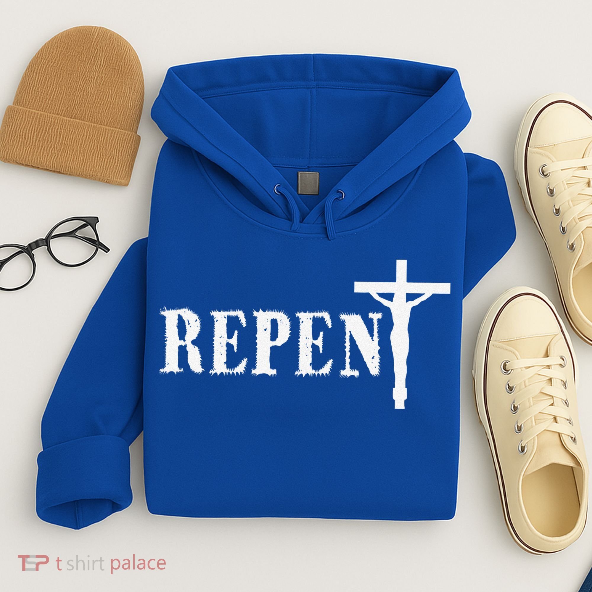 Repent Jesus Saves Religious Gift Hoodie