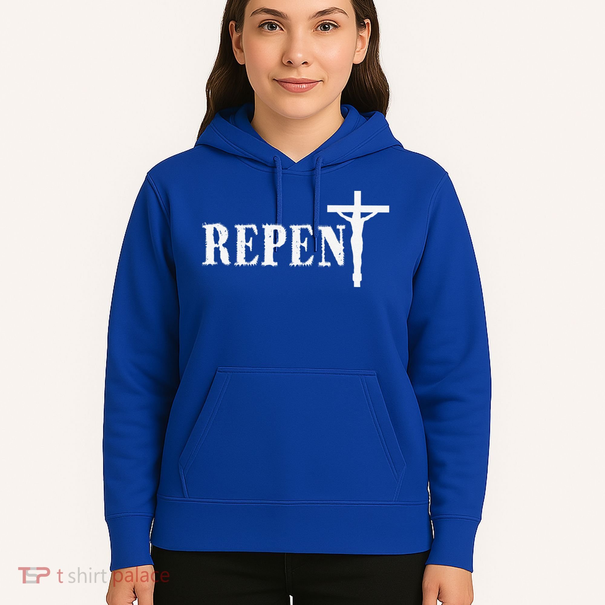 Repent Jesus Saves Religious Gift Hoodie