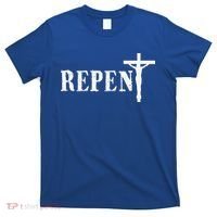 Repent Jesus Saves Religious Gift T-Shirt thumb 0