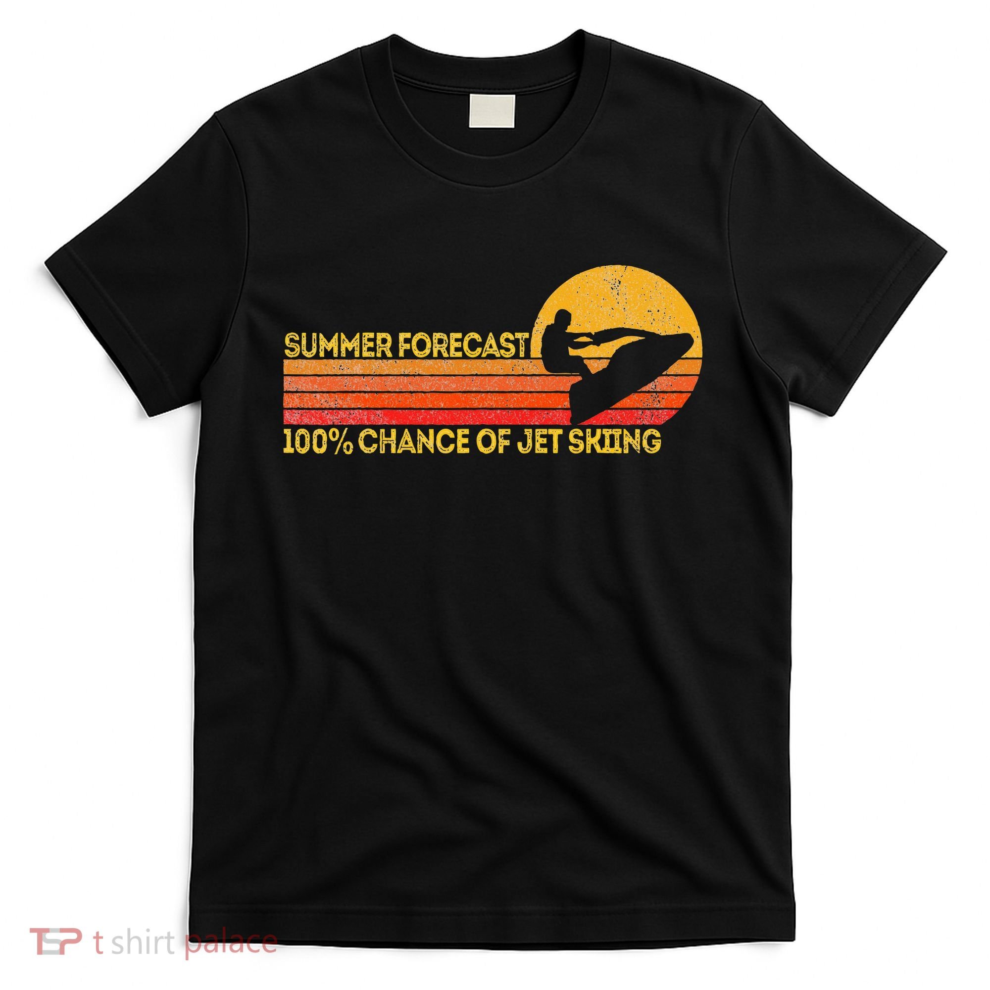 Retro Jet Ski 100 Chance Of Jetskiing Jet Skier Vintage T-Shirt