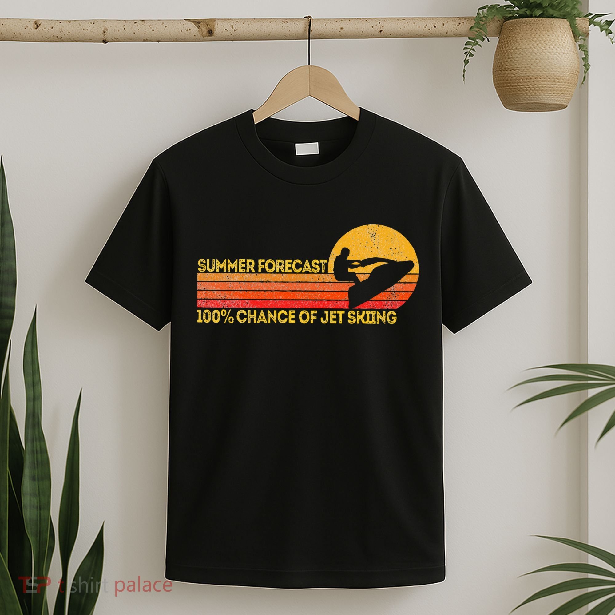 Retro Jet Ski 100 Chance Of Jetskiing Jet Skier Vintage T-Shirt