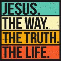 Retro Jesus The Way Truth Life Christian Bible Prayer Women's Tank Top thumb 5