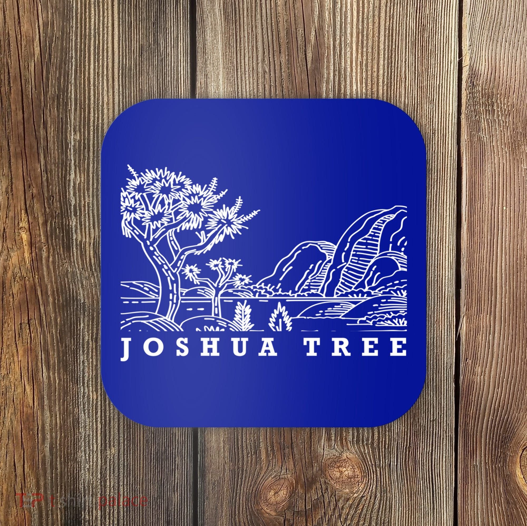 Retro Joshua Tree Funny Gift Desert Palm Nature Cactus Springs Gift Coaster