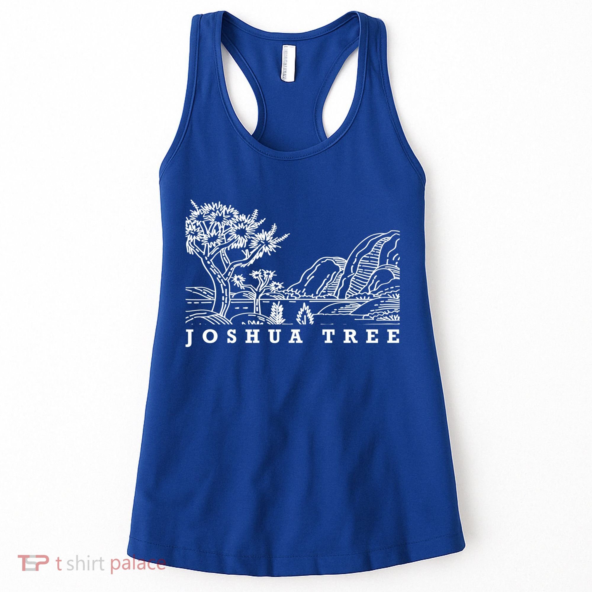 Retro Joshua Tree Funny Gift Desert Palm Nature Cactus Springs Gift Women's Tank Top