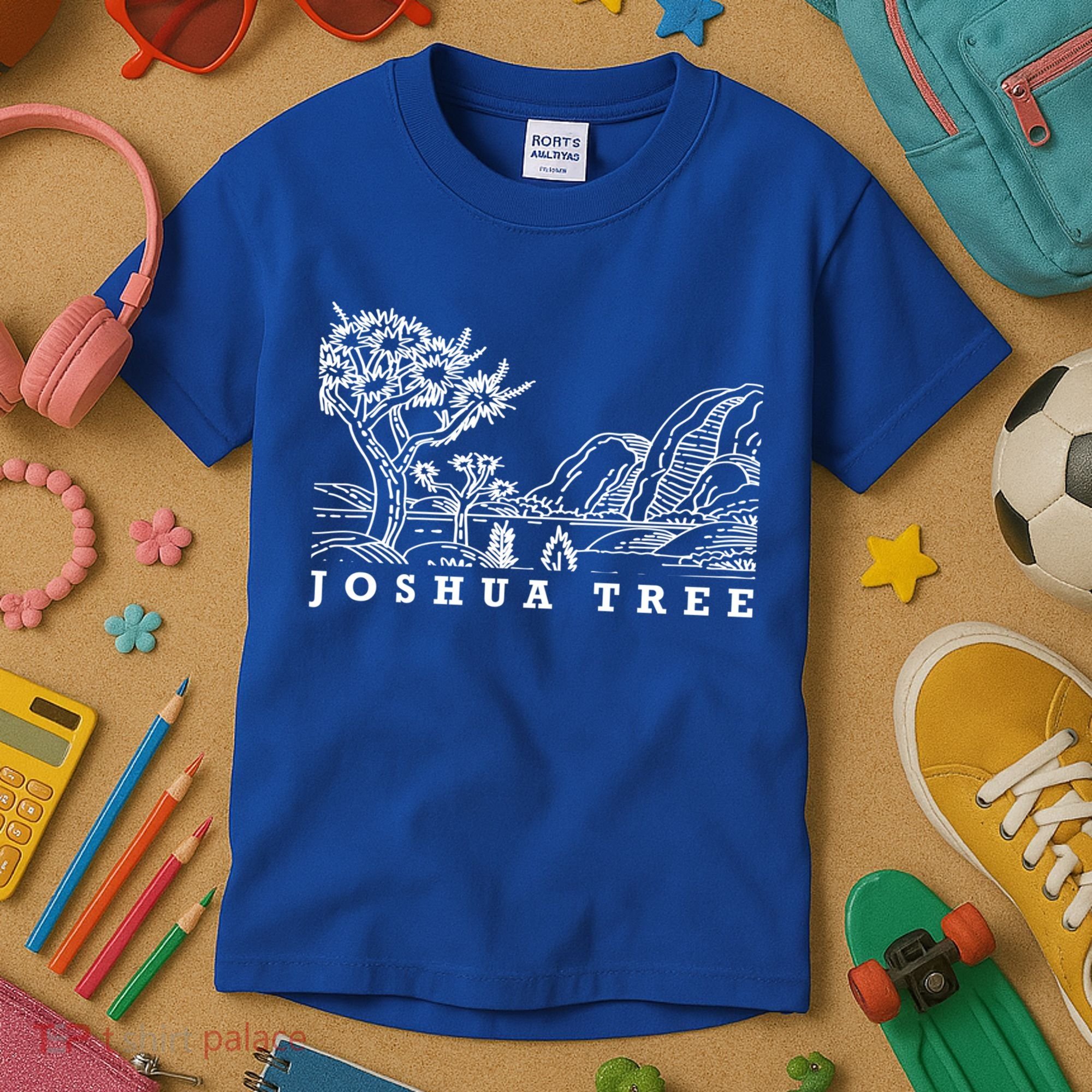 Retro Joshua Tree Funny Gift Desert Palm Nature Cactus Springs Gift Kids T-Shirt