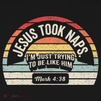 Retro Jesus Took Naps Mark 438 Christian Funny Faith Women's Tank Top thumb 5