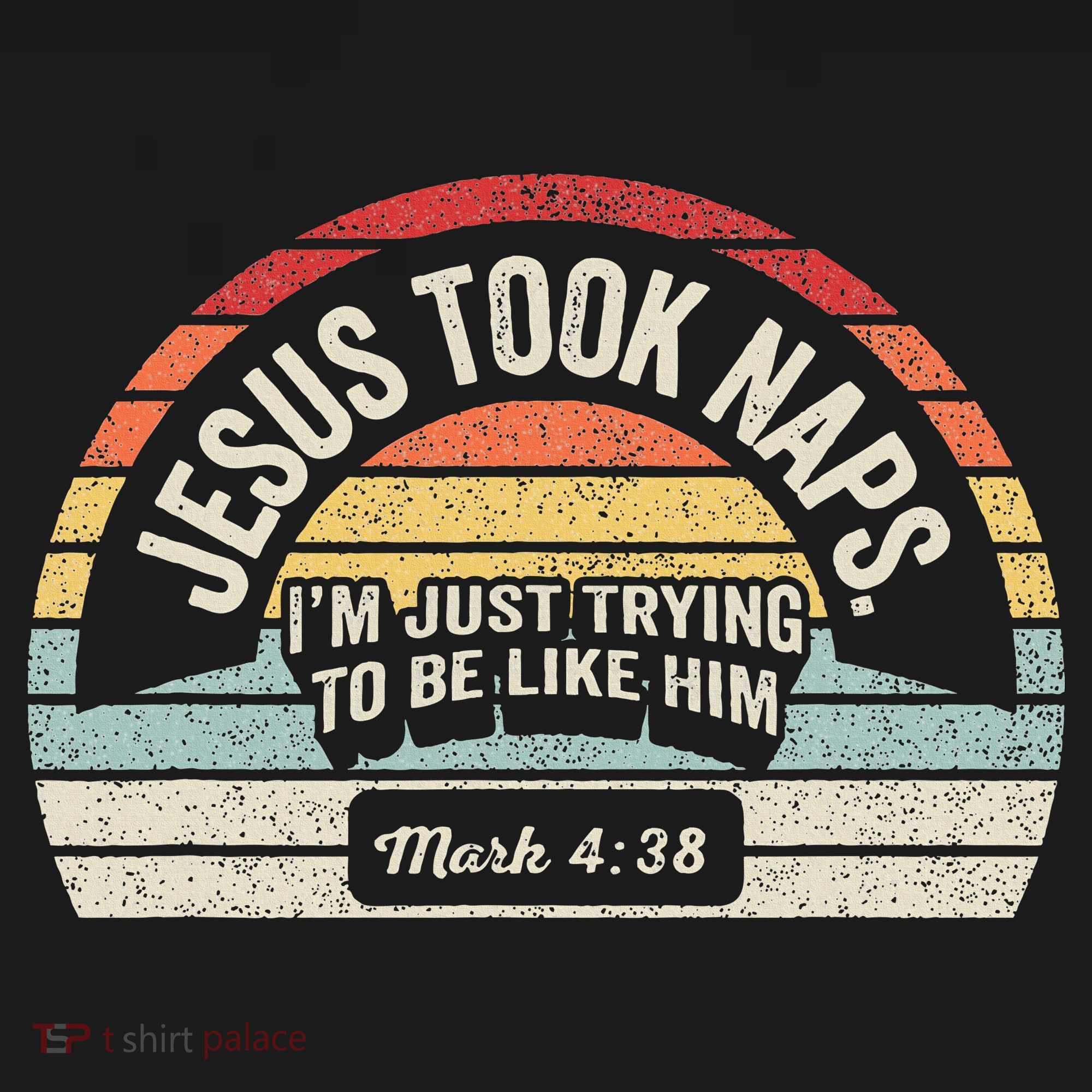 Retro Jesus Took Naps Mark 438 Christian Funny Faith Women's Tank Top