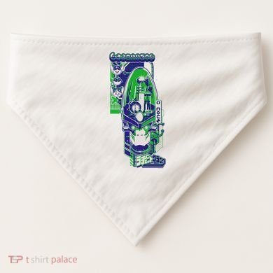 Ripple J X Ratchet & Clank Dr. Nefarious Kanji USA-Made Doggie Bandana