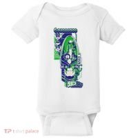 Ripple J X Ratchet & Clank Dr. Nefarious Kanji Baby Bodysuit thumb 0