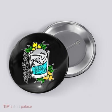 Refresh Kills American Traditional Tattoo Button
