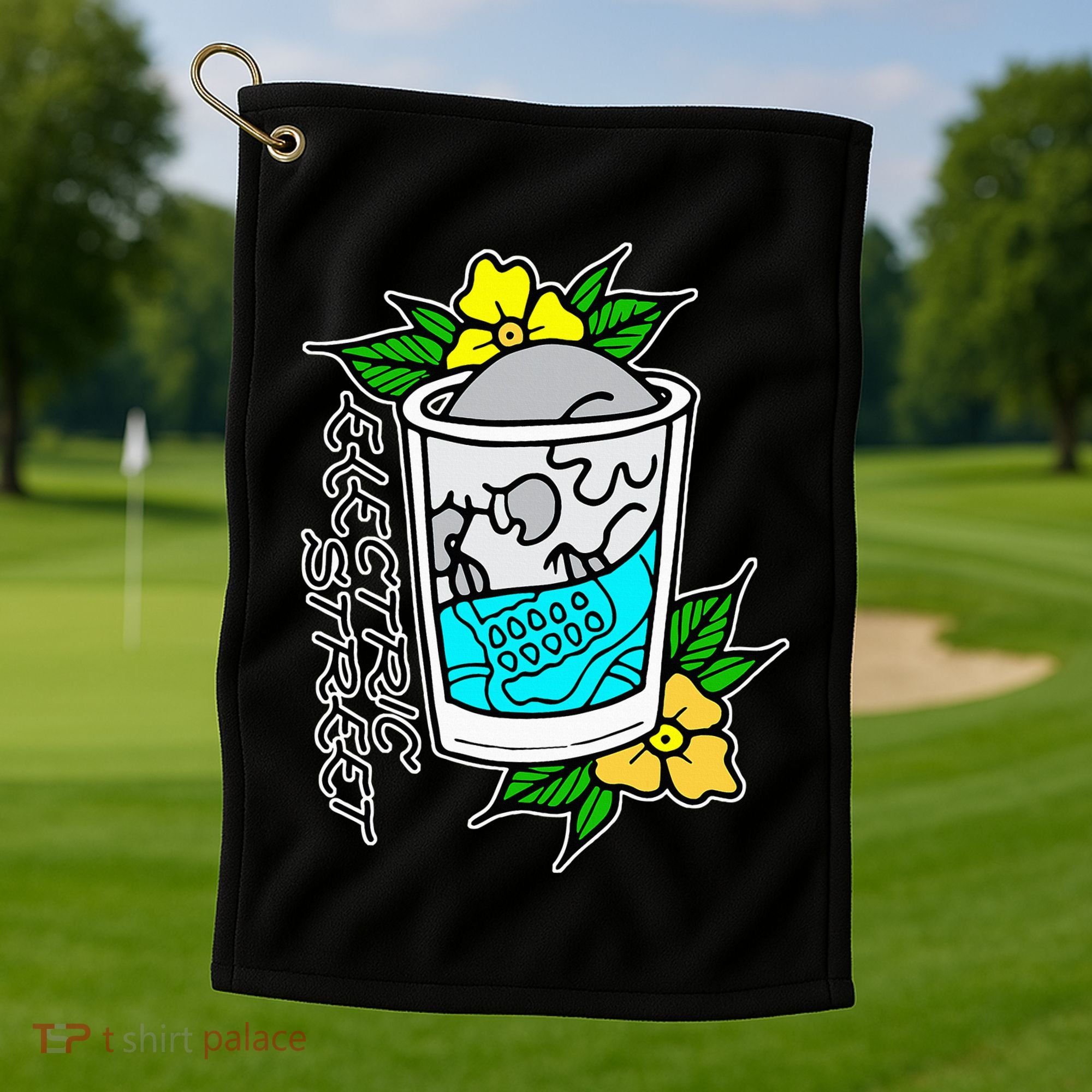 Refresh Kills American Traditional Tattoo Golf Towel