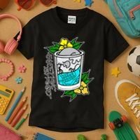 Refresh Kills American Traditional Tattoo Kids T-Shirt thumb 3