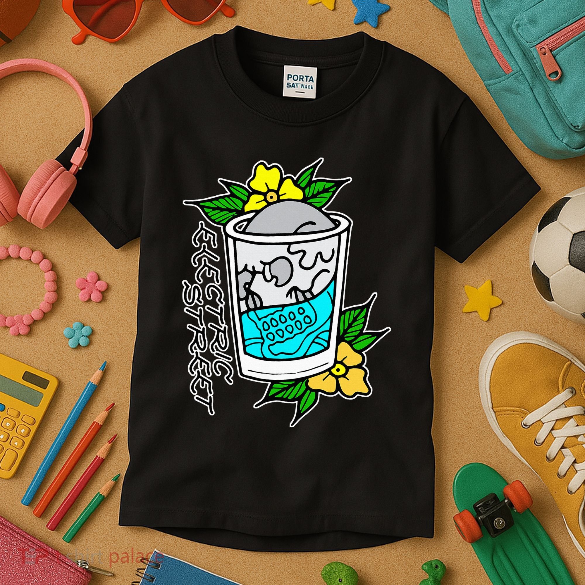 Refresh Kills American Traditional Tattoo Kids T-Shirt