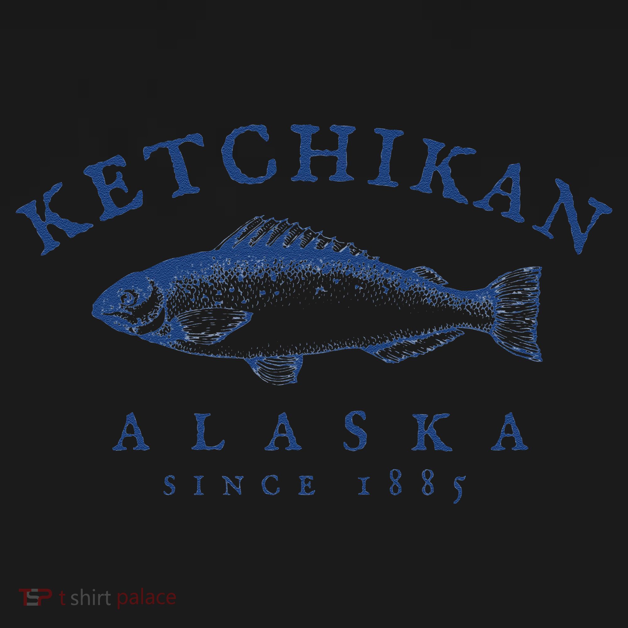 Retro Ketchikan Alaska Fishing Apron