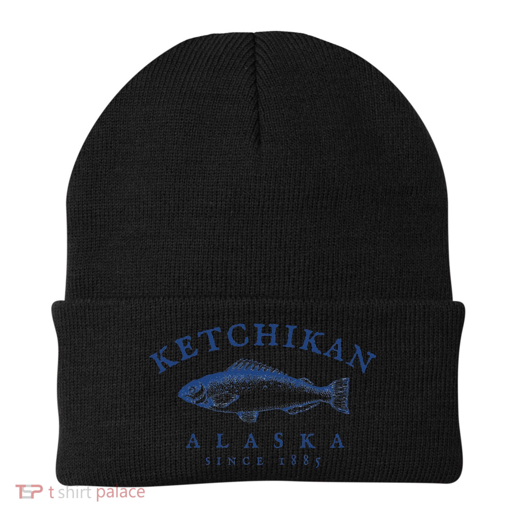 Retro Ketchikan Alaska Fishing Beanie