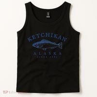 Retro Ketchikan Alaska Fishing Tank Top thumb 2
