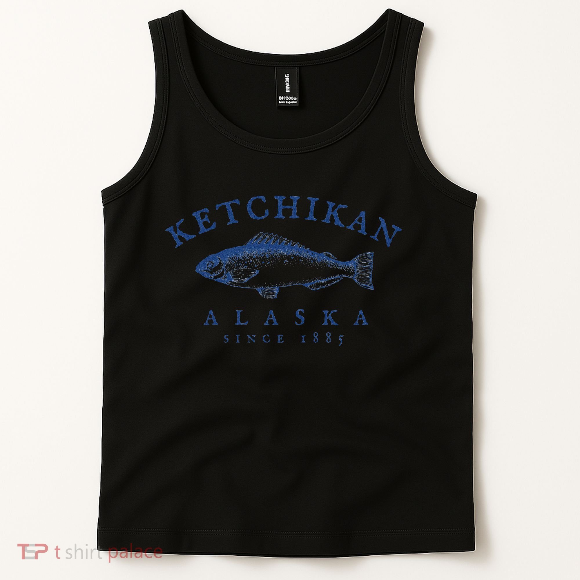 Retro Ketchikan Alaska Fishing Tank Top