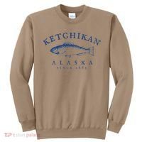 Retro Ketchikan Alaska Fishing Sweatshirt thumb 0