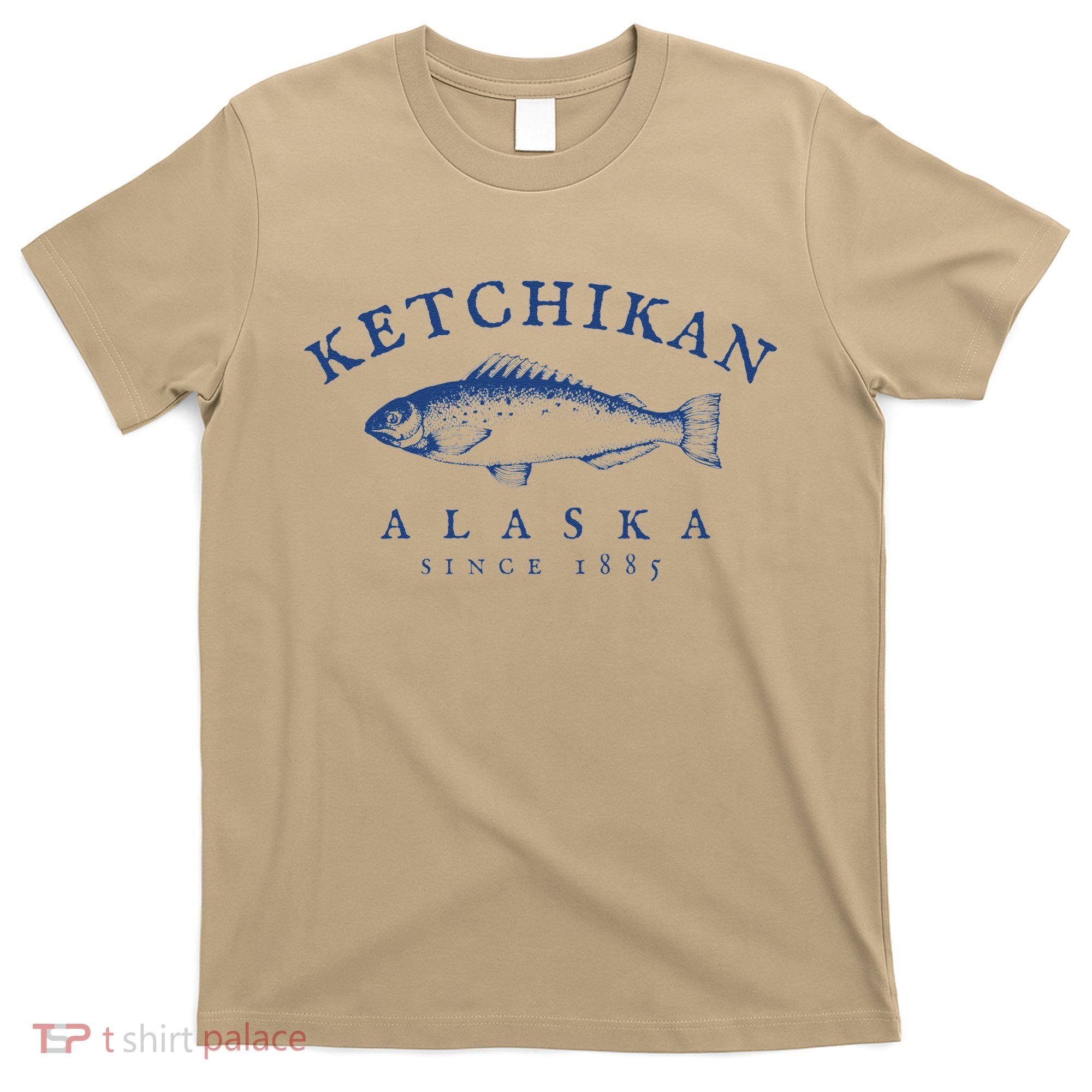 Retro Ketchikan Alaska Fishing T-Shirt