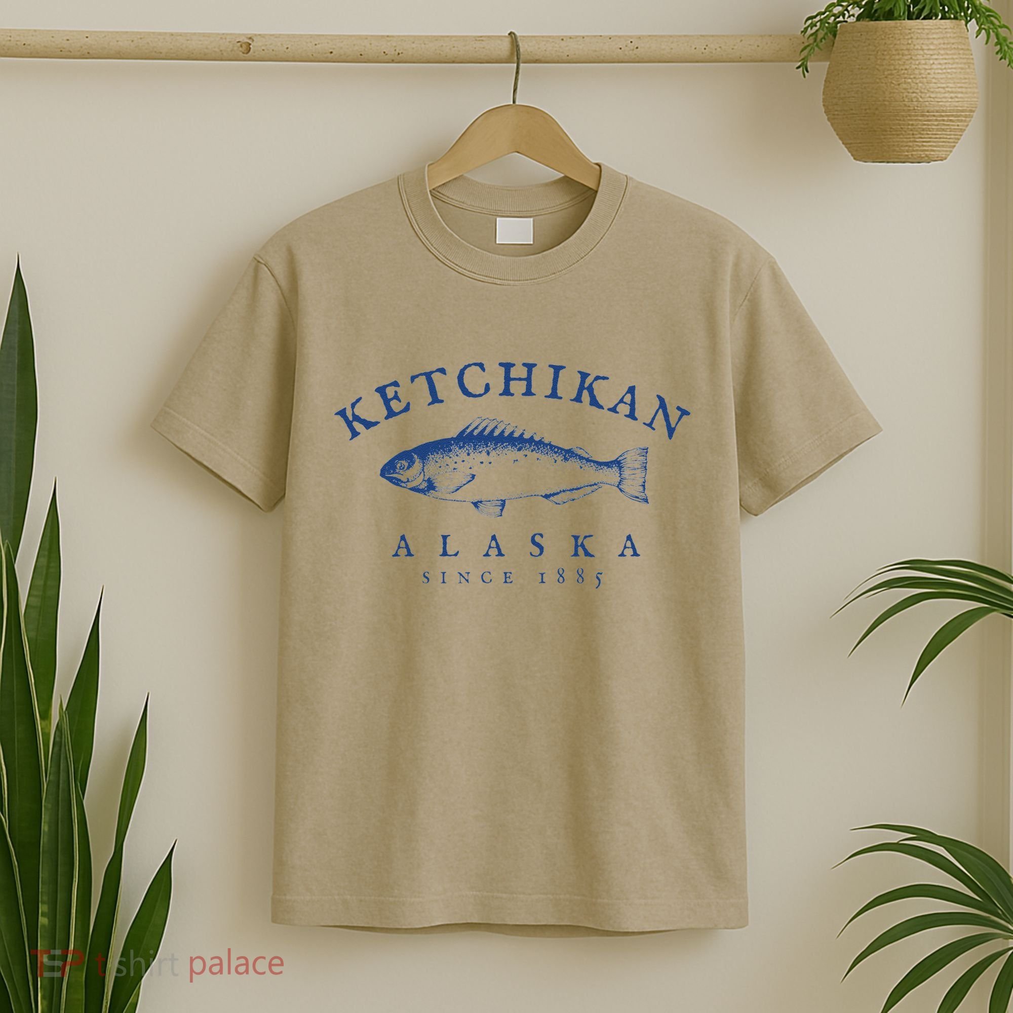 Retro Ketchikan Alaska Fishing T-Shirt