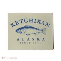 Retro Ketchikan Alaska Fishing Mousepad thumb 0