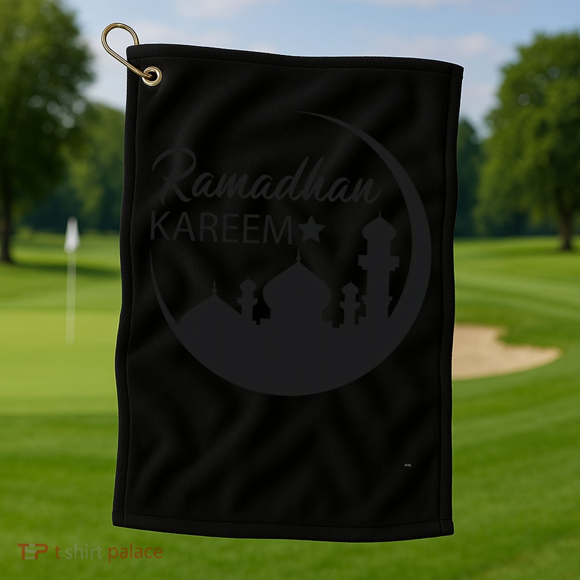 Ramadan Kareem Arabic Ramadan Mubarak Gift Golf Towel
