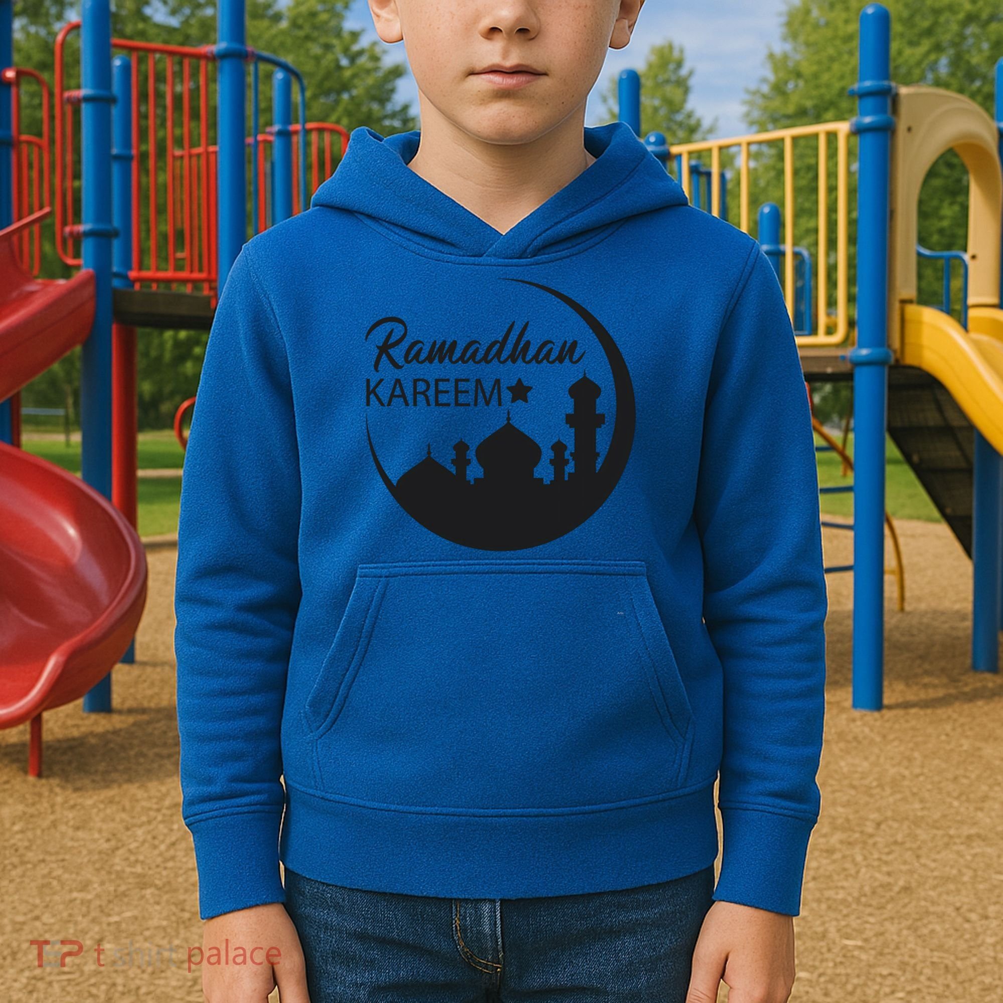 Ramadan Kareem Arabic Ramadan Mubarak Gift Kids Hoodie