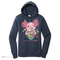 Ramen Kawaii Axolotl Eating Ramen Noodles Anime Women's Hoodie thumb 0
